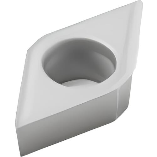 DCMT 32.50.5 F2 HX, 0.008″ Corner Radius, 0.156″ Thick, 3/8″ Inscribed Circle, Uncoated, 55° Diamond, Turning Indexable Insert