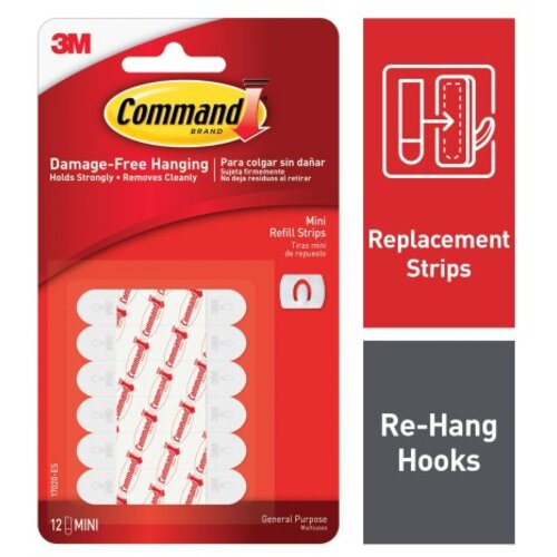 Command Mini Refill Strips 17020-ES