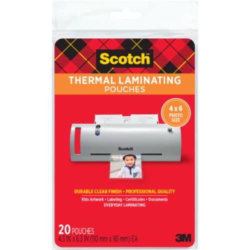 ‎Scotch Thermal Pouches TP5900-20 for items ups to 4.33″ × 6.06″