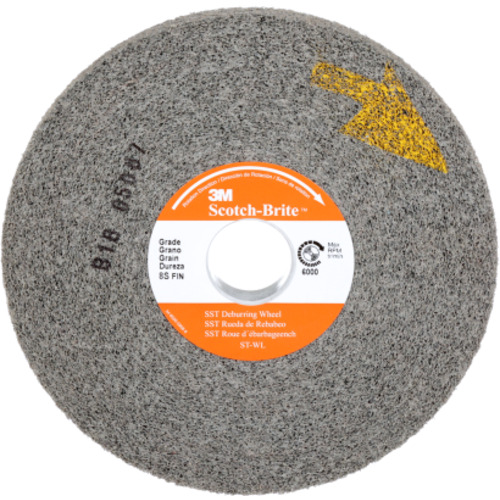 Scotch-Brite SST Deburring Wheel ST-WL 8S Fine 12″ × 1/2″ × 5″
