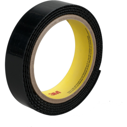 3M Flame Resistant Loop Fastener SJ3518FR Black 1″ × 50 yd
