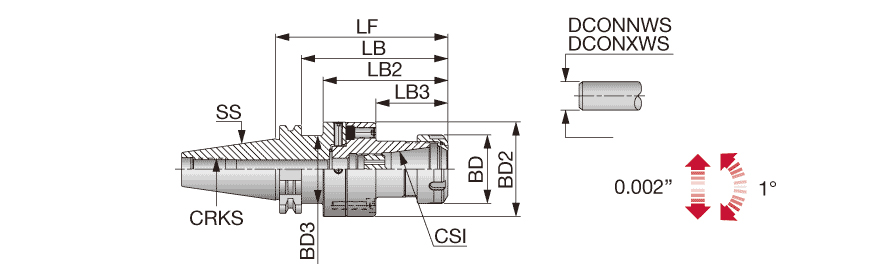 ADJ CAT40 D2.756 ER32